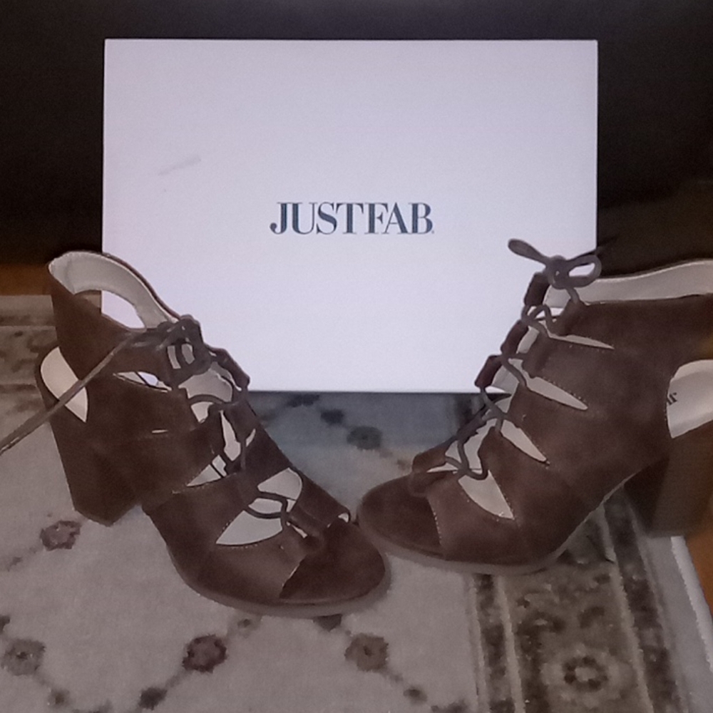 Just Fab Lace Up Heels